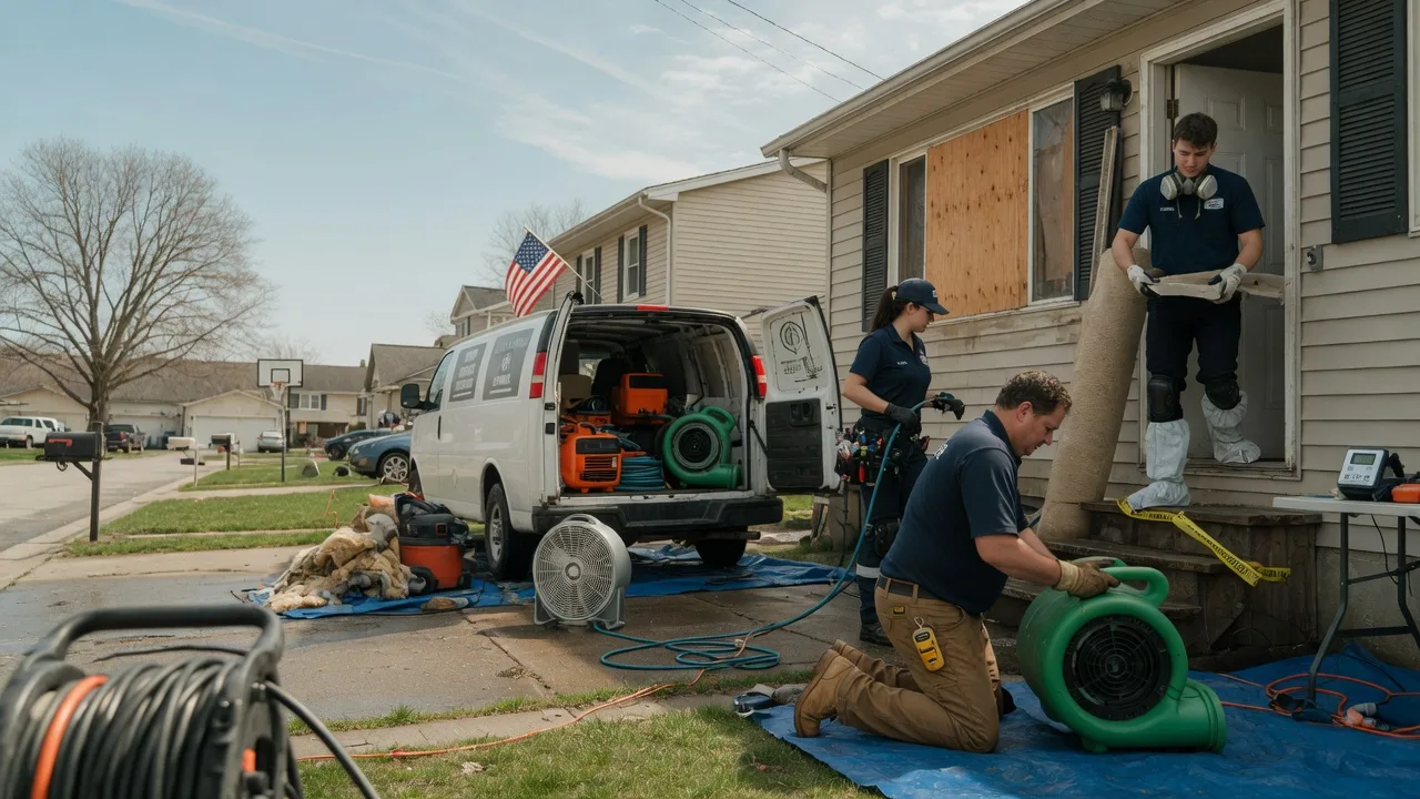 Water Damage Restoration in Shobonier, IL near me